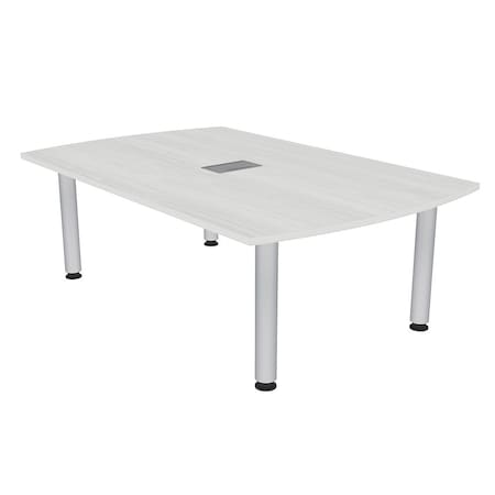Skutchi Designs 45.25 in W, 71.5 in L, 29 in H, Engineered Wood Top, White H-AREC-4672-PT-WC-EL
